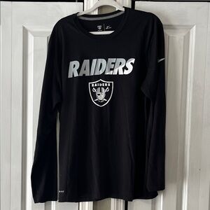 Nike Black Raiders Long Sleeve Tee